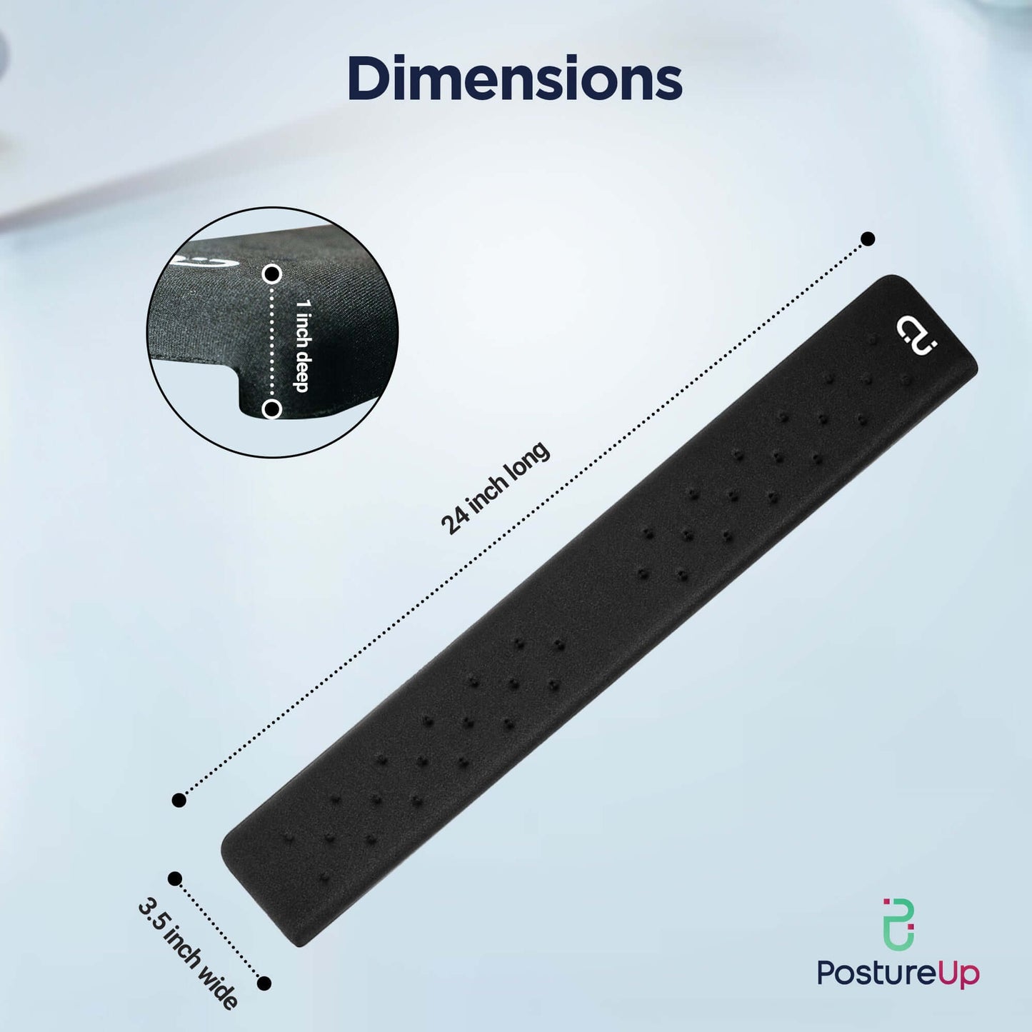 EdgeRest long wrist rest dimensions