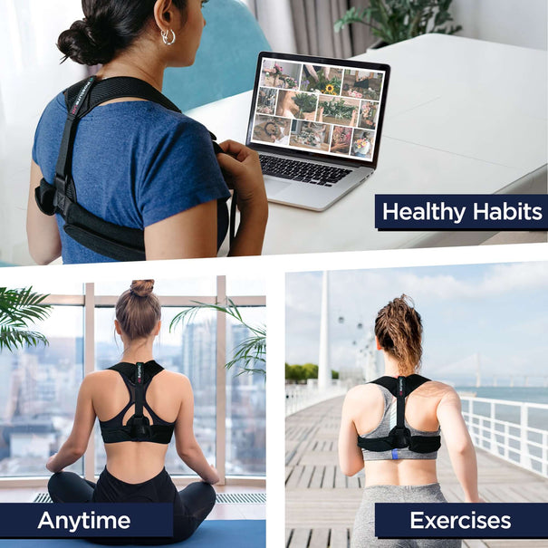 Unisex posture corrector for upper back examples