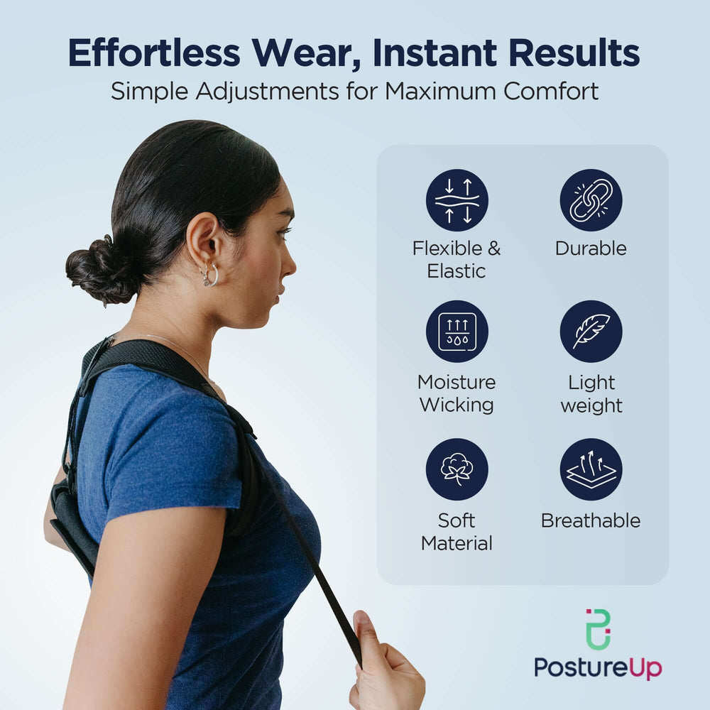 Unisex posture corrector for upper back adjustable