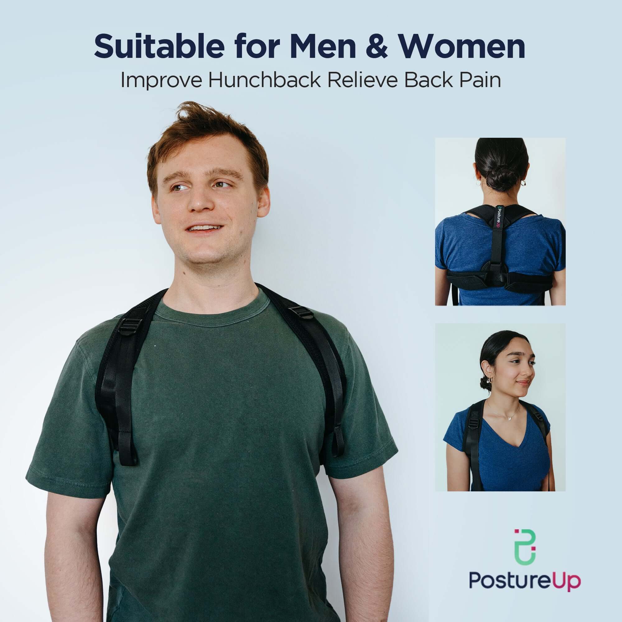 Unisex Back Posture Corrector | Support for Better Alignment – PostureUp