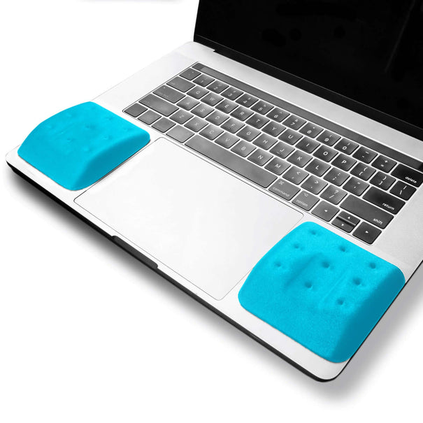 laptop wrist rests island blue wavepads